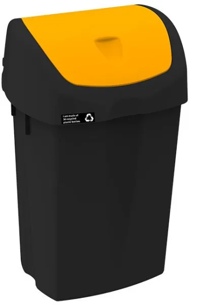 NRW Keltakantinen jäteastia, kestävä, 25 L